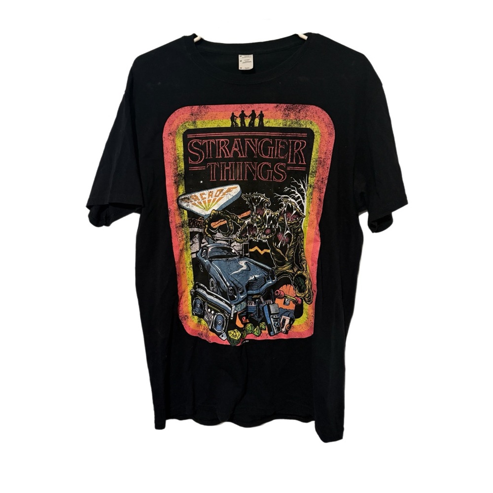 Black Stranger Things Graphic Tee